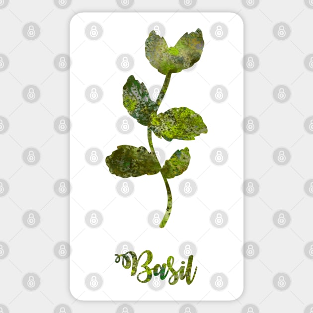 Basil Watercolor Painting Sticker by Miao Miao Design